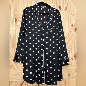Victoria’s Secret Polka Dot Sleep Shirt Pajamas size L